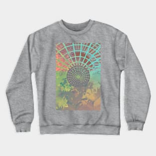 Ascending Spiral Stairway and Mandala Crewneck Sweatshirt